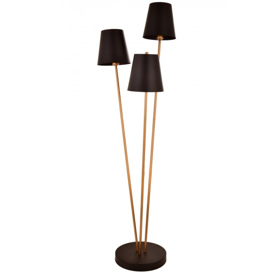 AVONNI LM-9147-3BSY Eskitme/Siyah Kaplama/Boya Lambader E27 Metal 50cm