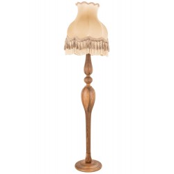 AVONNI LM-9149-1E Ceviz Boyalı Lambader E27 Ahşap Kumaş 50cm