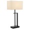 AVONNI ML-9109-1BSY Siyah Kaplama Masa Lambası E27 Metal 35cm