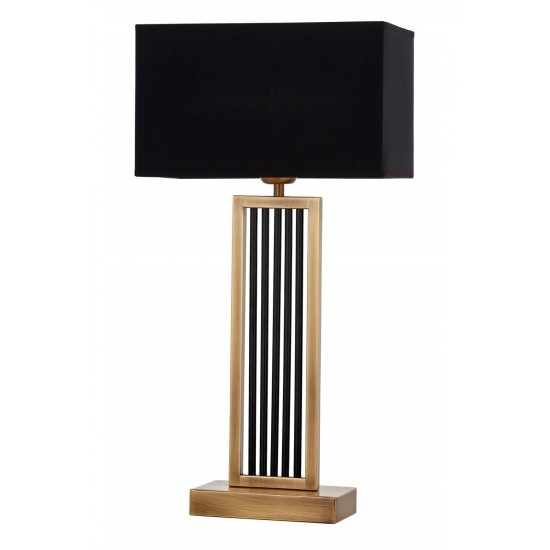 AVONNI ML-9136-1E Eskitme Kaplama Masa Lambası E27 Metal Kumaş 30cm