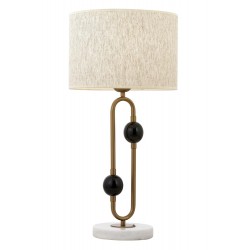 AVONNI ML-9138-1BSA Eskitme Kaplama Masa Lambası E27 Metal Kumaş 40cm