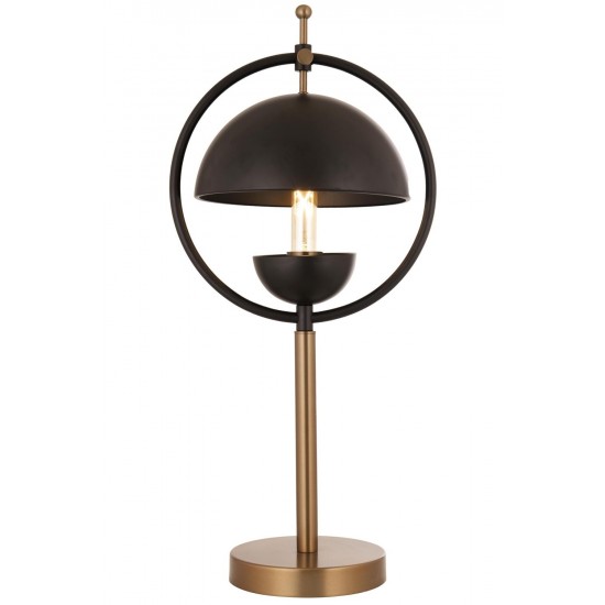 AVONNI ML-9139-1BSY Eskitme/Siyah Kaplama/Boya Masa Lambası E27 Metal 25cm