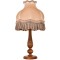 AVONNI ML-9149-1E Ceviz Boyalı Masa Lambası E27 Ahşap Kumaş 35cm