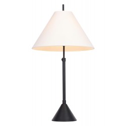 AVONNI ML-9155-1BSY Siyah Kaplama Masa Lambası E27 Metal 35cm