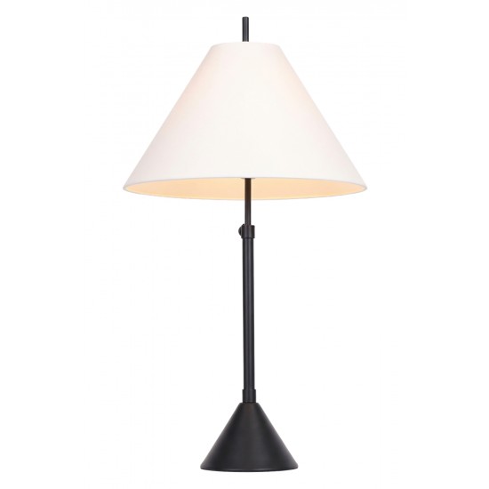 AVONNI ML-9155-1BSY Siyah Kaplama Masa Lambası E27 Metal 35cm